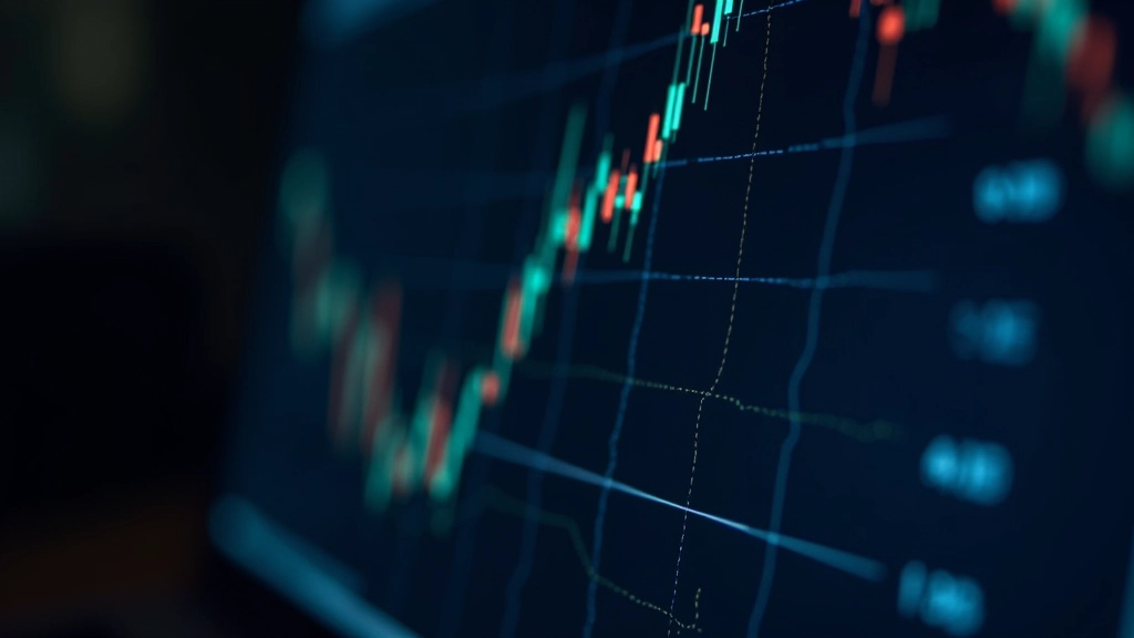 Écran montrant des indicateurs techniques populaires comme les moyennes mobiles, le RSI et l'MACD sur un graphique en temps réel